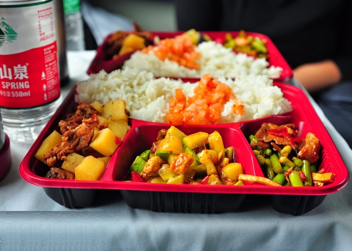 Packed food on Tibet Train