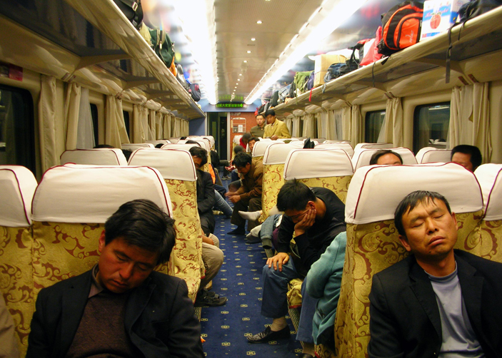 Hard Seat on Tibet Train
