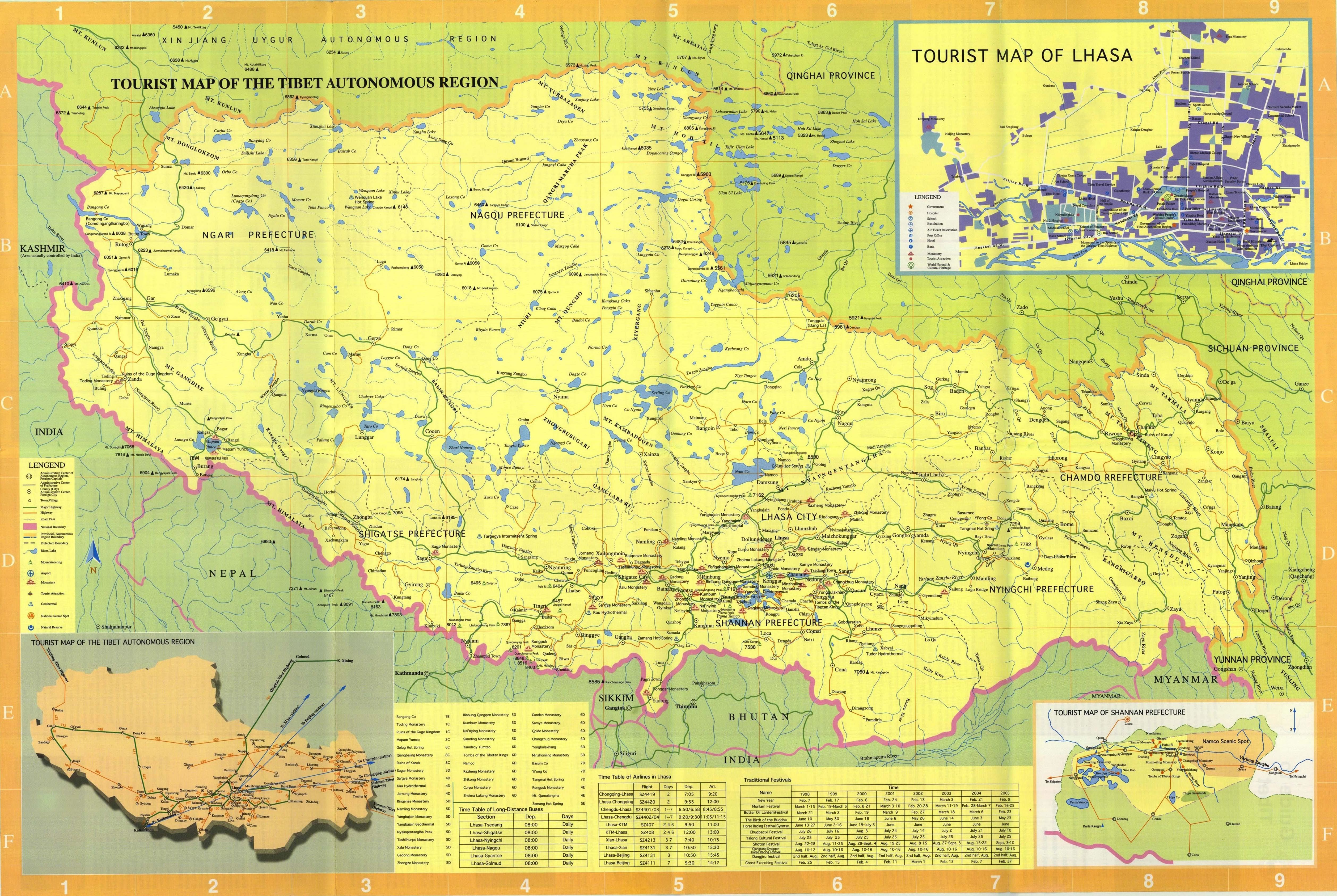 Tibet Map Full